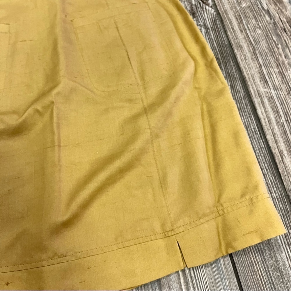 VINTAGE Telluride Clothing Co Silk Skirt Camel 6 - Picture 7 of 10